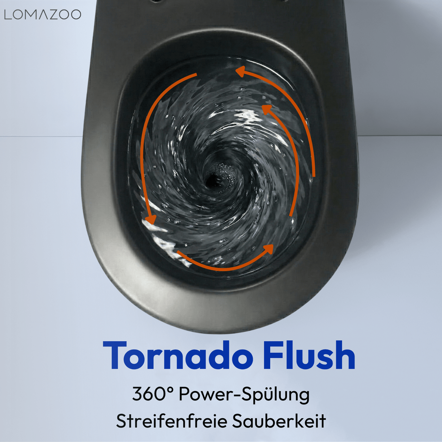 Hangtoilet met Inbouwreservoir - Rond Zwart - Drukplaat Vierkant Chroom - Linea - lomazoo.com