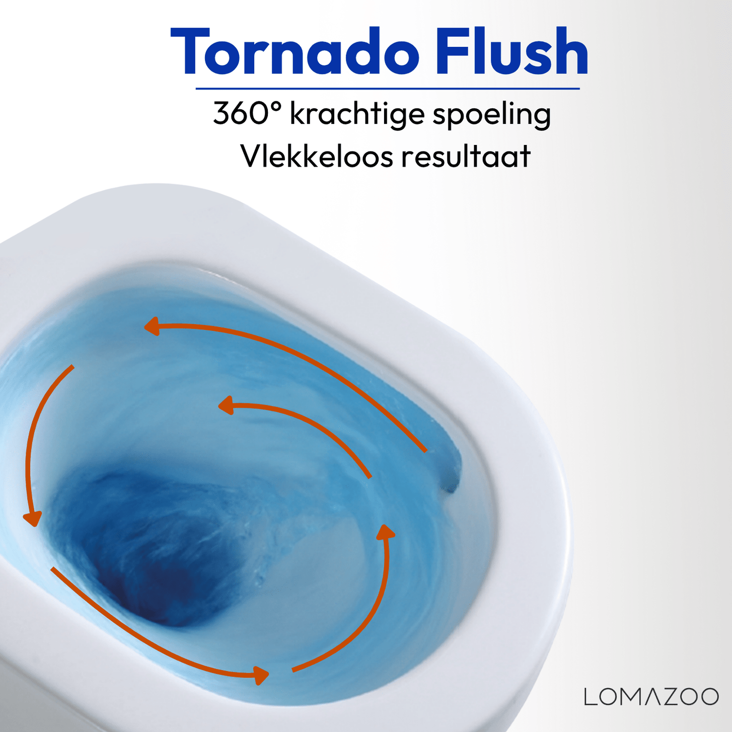LOMAZOO Hangtoilet met Inbouwreservoir - Rond Wit - Drukplaat Vierkant Zwart - Linea - lomazoo.com