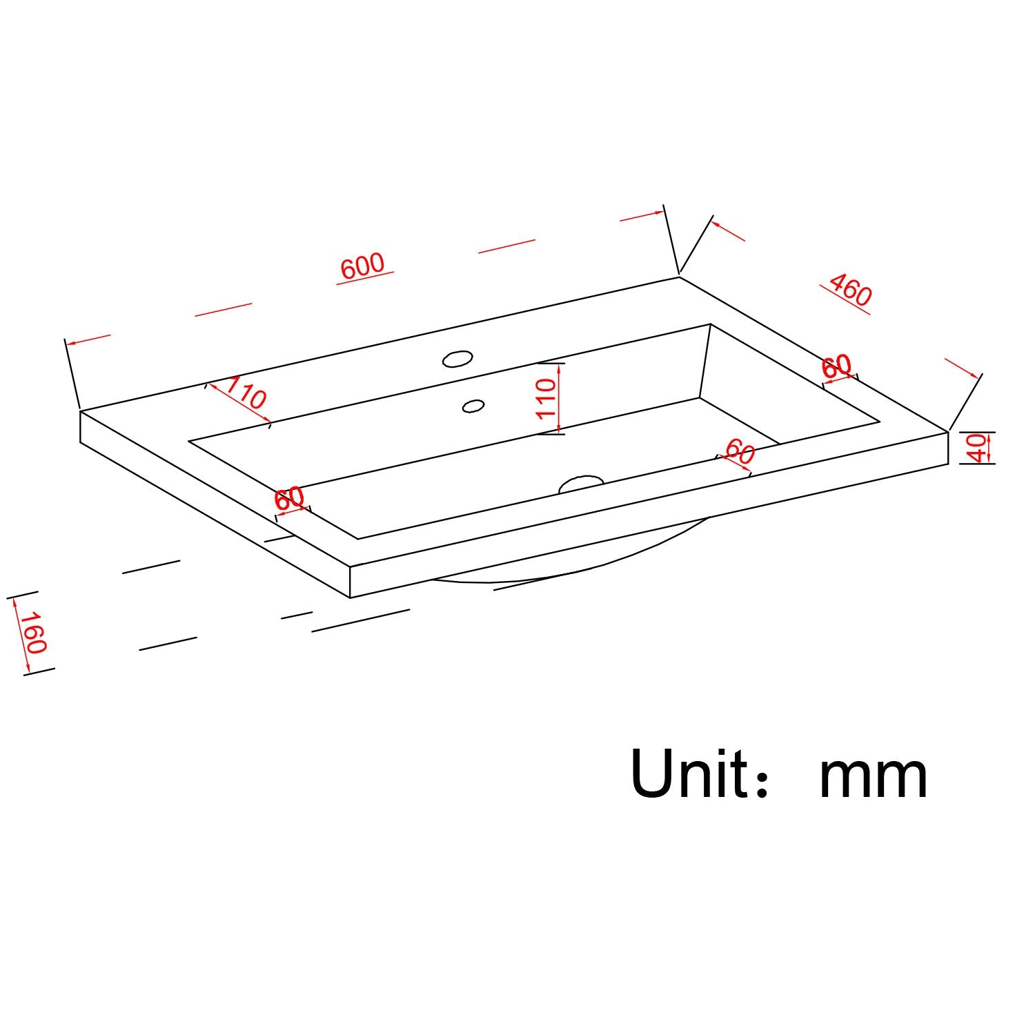 Badmeubelset AVALON 60 cm - Met Kolomkast - Zwart Eiken - Wastafel Zwart - lomazoo.com