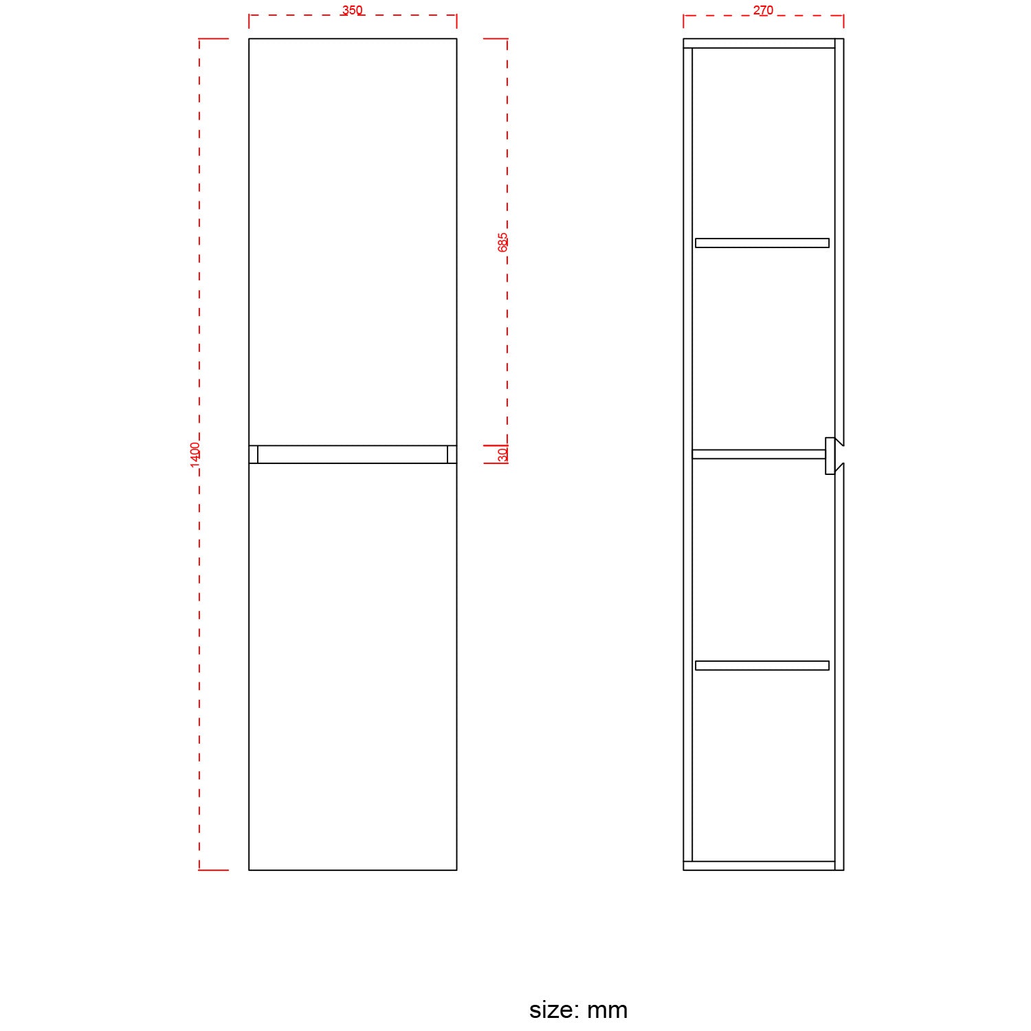 Badmeubelset AVALON 80 cm - Met Kolomkast - Licht Eiken - Wastafel Zwart - lomazoo.com