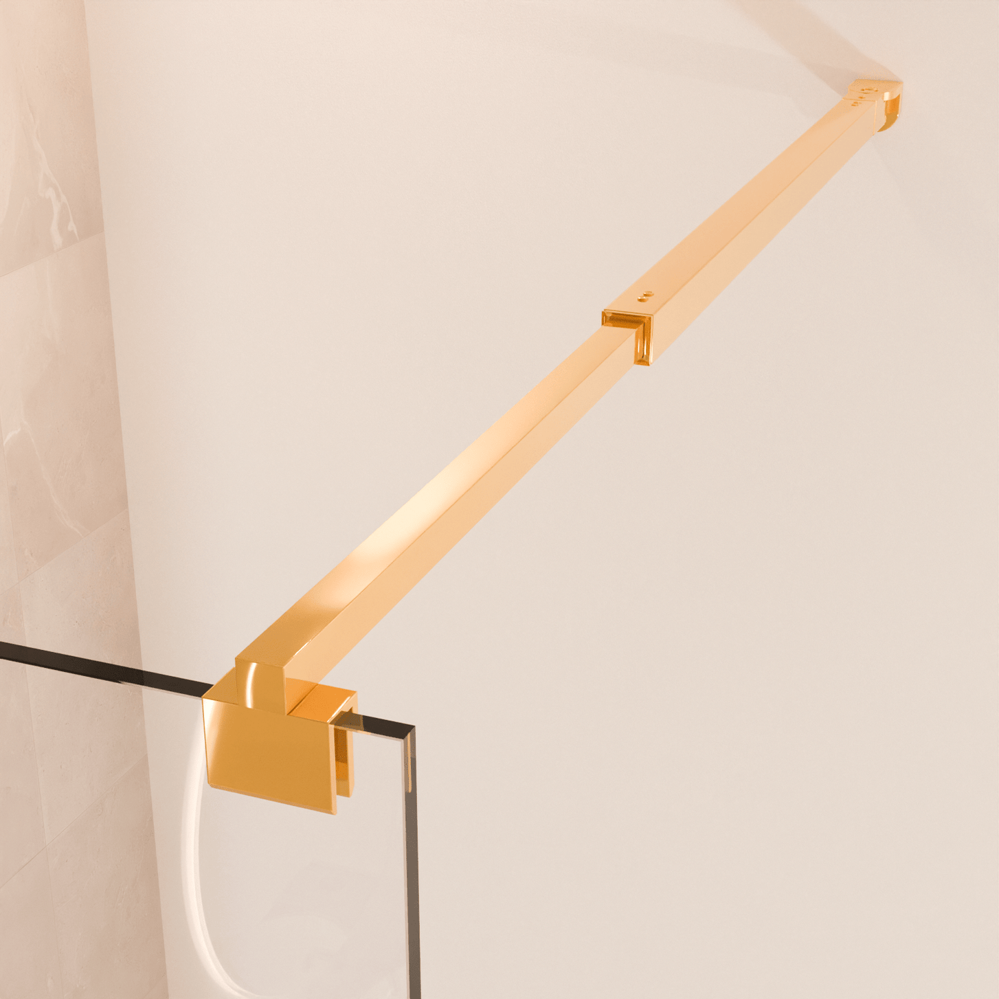 Inloopdouche Lima 120 x 200 cm - Glanzend Goud - Nano Coating - lomazoo.com
