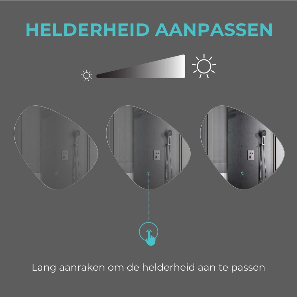 Badkamerspiegel Rechthoekig 900 x 600 met Led Verlichting en Verwarming Badkamerspiegel Rechthoekig 900 x 600 met Led Verlichting en Verwarming